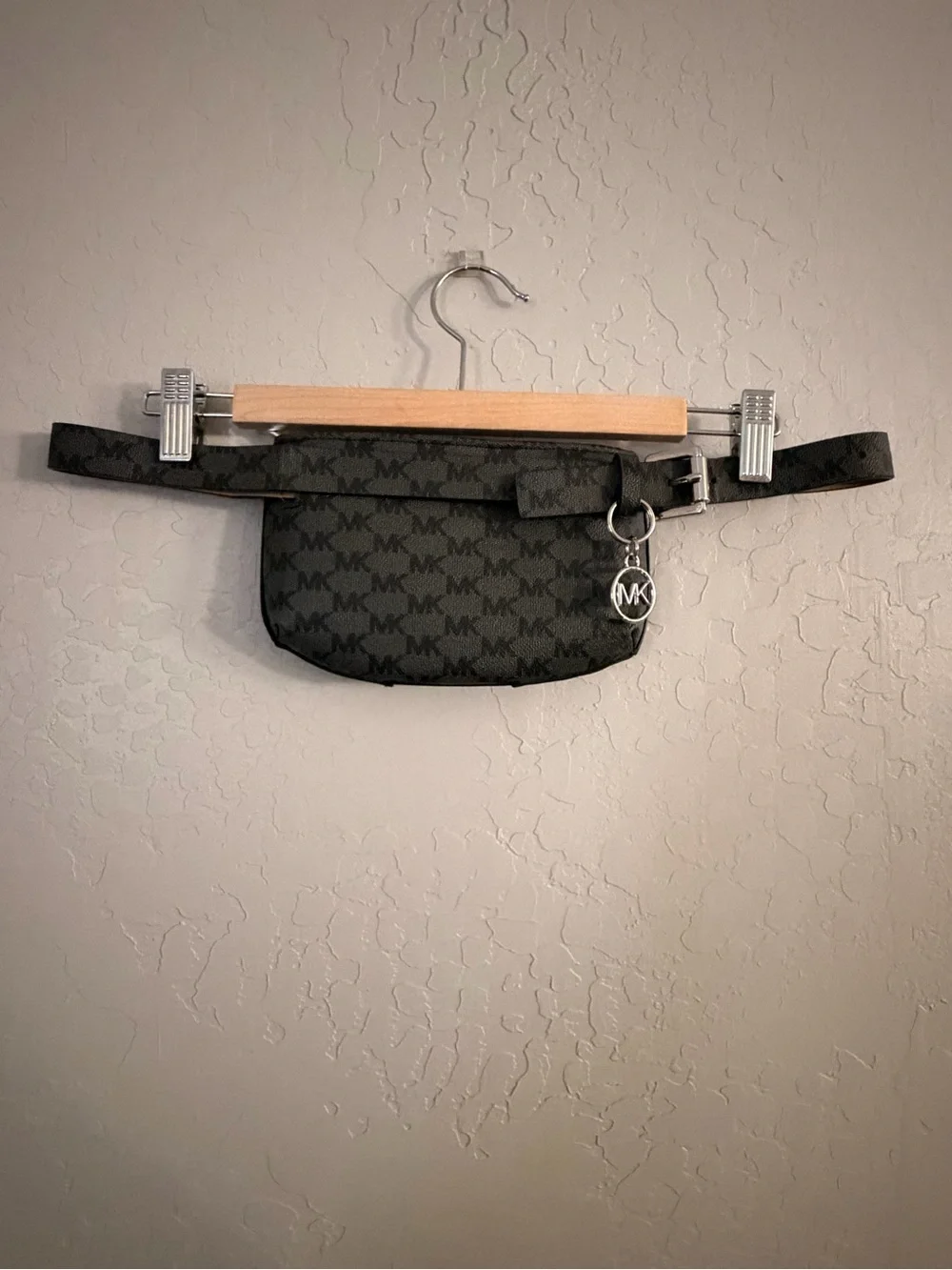 Michael Kors Gray & Black Signature Belt Bag